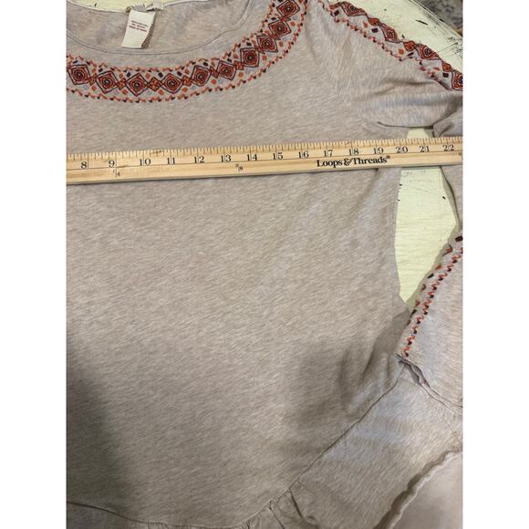 Sundance Women's Embroidered Long Sleeve Top Size Large Boho - Picture 5 of 6